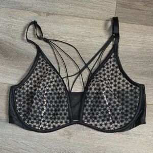 Victoria's Secret Black Mesh Bralette